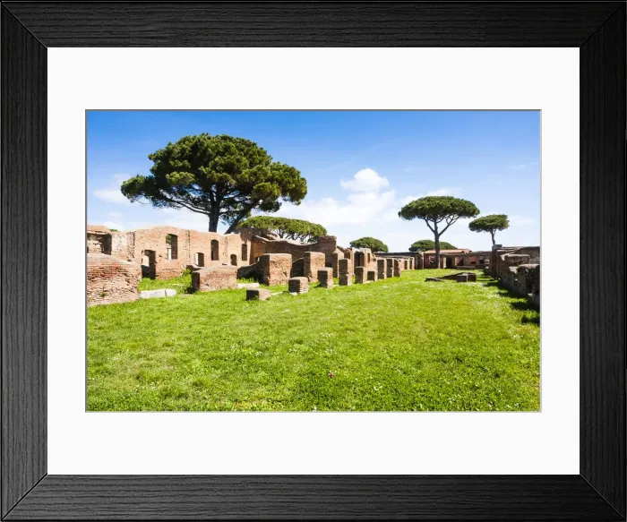 Framed Print : Case a Giardino, Ostia Antica archaeological site, Ostia, Rome province, Lazio, Italy Framed Print : Case a Giardino, Ostia Antica archaeological site, Ostia, Rome province, Lazio, Italy
