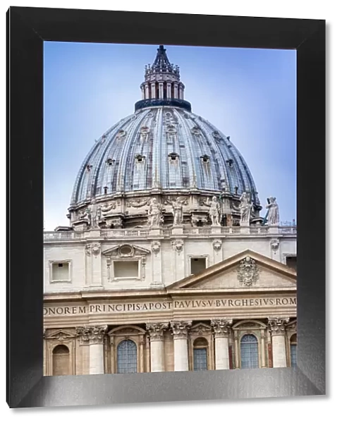 St. Peters Dome, UNESCO World Heritage Site, Vatican City, Rome, Lazio, Italy, Europe