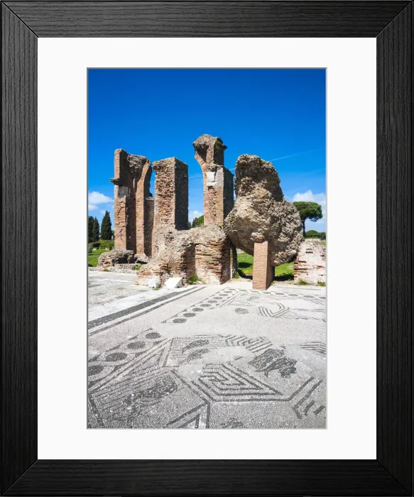 Framed Print : Terme di Porta Marina, Ostia Antica archaeological site, Ostia, Rome province, Lazio Framed Print : Terme di Porta Marina, Ostia Antica archaeological site, Ostia, Rome province, Lazio