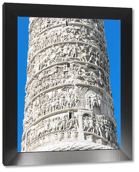 Column of Marcus Aurelius, Piazza Colonna, UNESCO World Heritage Site, Rome, Lazio