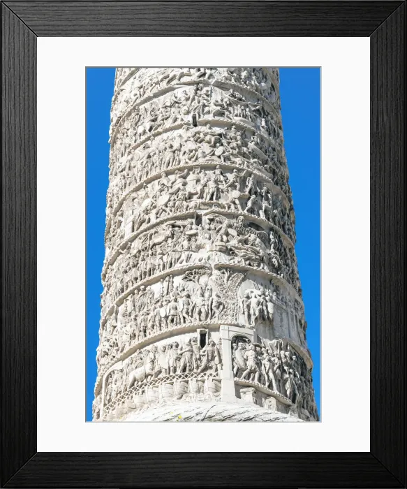 Framed Print : Column of Marcus Aurelius, Piazza Colonna, UNESCO World Heritage Site, Rome, Lazio Framed Print : Column of Marcus Aurelius, Piazza Colonna, UNESCO World Heritage Site, Rome, Lazio