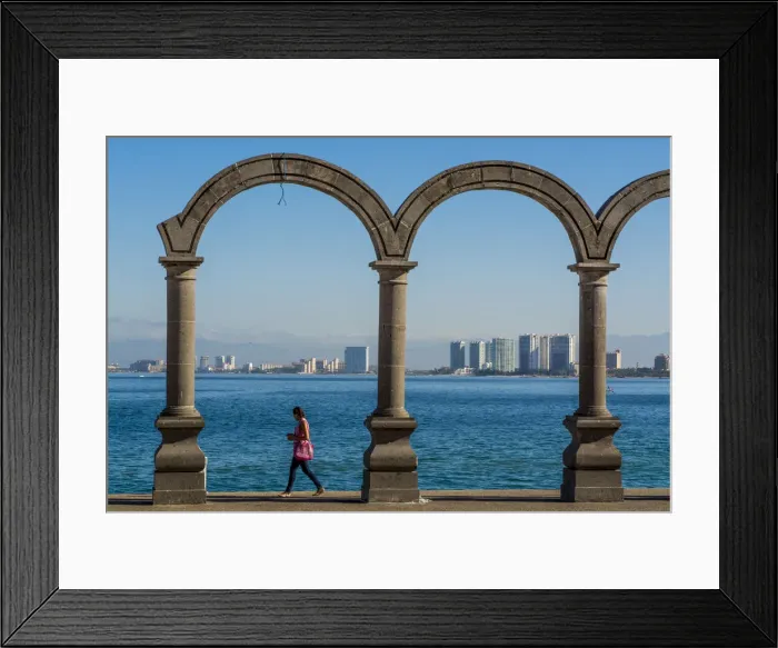 Framed Print : The Malecon arches, Puerto Vallarta, Jalisco, Mexico, North America Framed Print : The Malecon arches, Puerto Vallarta, Jalisco, Mexico, North America