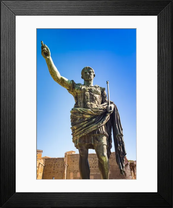 Framed Print : Statue of Emperor Trajan, Via dei Fori Imperiali, UNESCO World Heritage Site, Rome Framed Print : Statue of Emperor Trajan, Via dei Fori Imperiali, UNESCO World Heritage Site, Rome