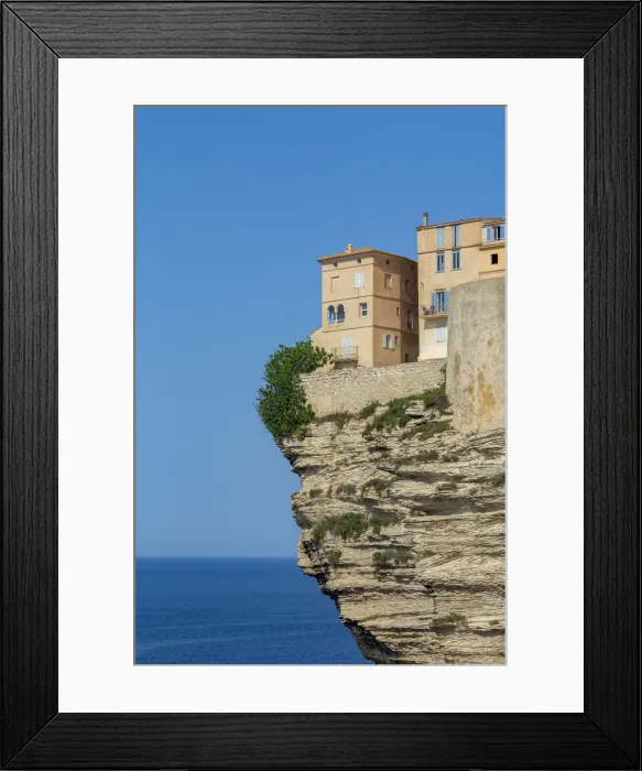 Framed Print : The Citadel and old town of Bonifacio perched on rugged cliffs, Bonifacio, Corsica Framed Print : The Citadel and old town of Bonifacio perched on rugged cliffs, Bonifacio, Corsica