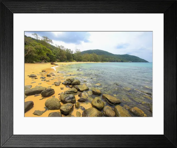 Framed Print : Sunset Beach on the quieter west coast of this holiday island, Sunset Beach, Koh Rong Framed Print : Sunset Beach on the quieter west coast of this holiday island, Sunset Beach, Koh Rong