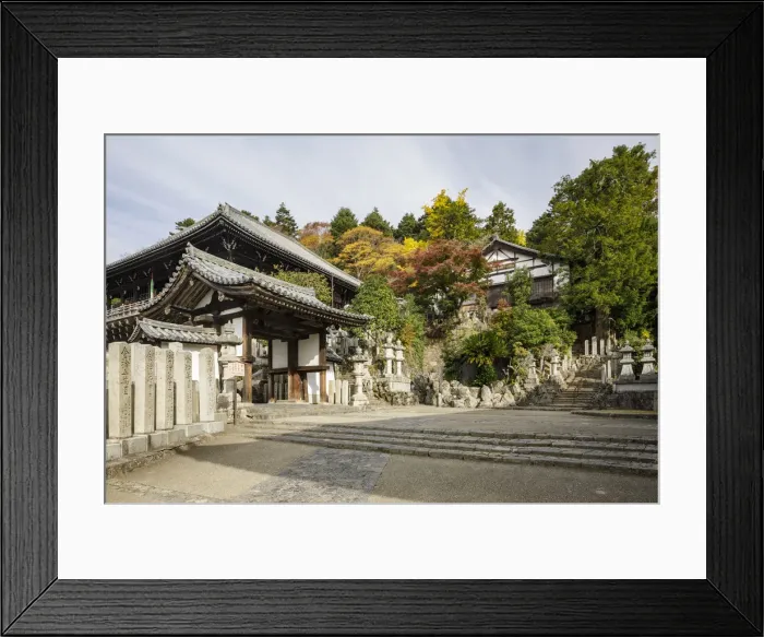 Framed Print : Autumn color around Todaiji Hokkedo in Nara, Japan, Asia Framed Print : Autumn color around Todaiji Hokkedo in Nara, Japan, Asia