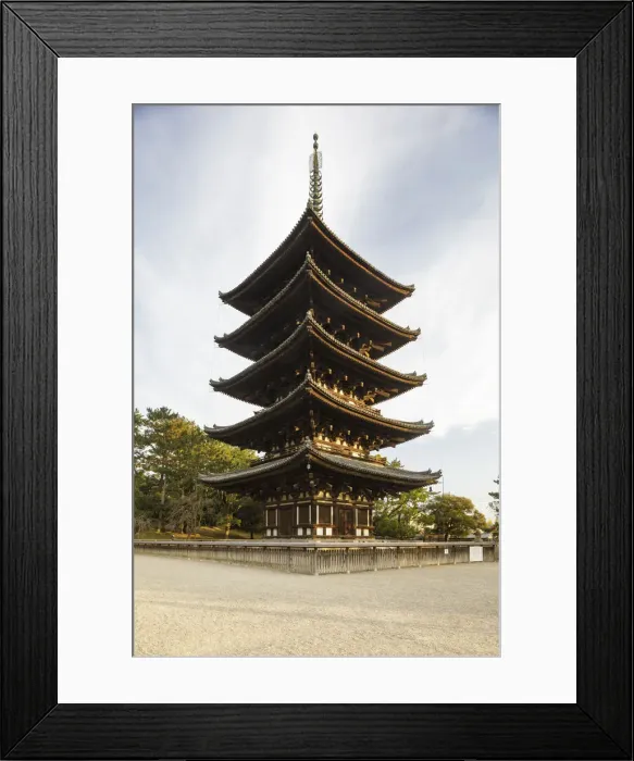 Framed Print : The five storey pagoda of Kofuku-ji Temple, UNESCO World Heritage Site, Nara, Japan, Asia Framed Print : The five storey pagoda of Kofuku-ji Temple, UNESCO World Heritage Site, Nara, Japan, Asia
