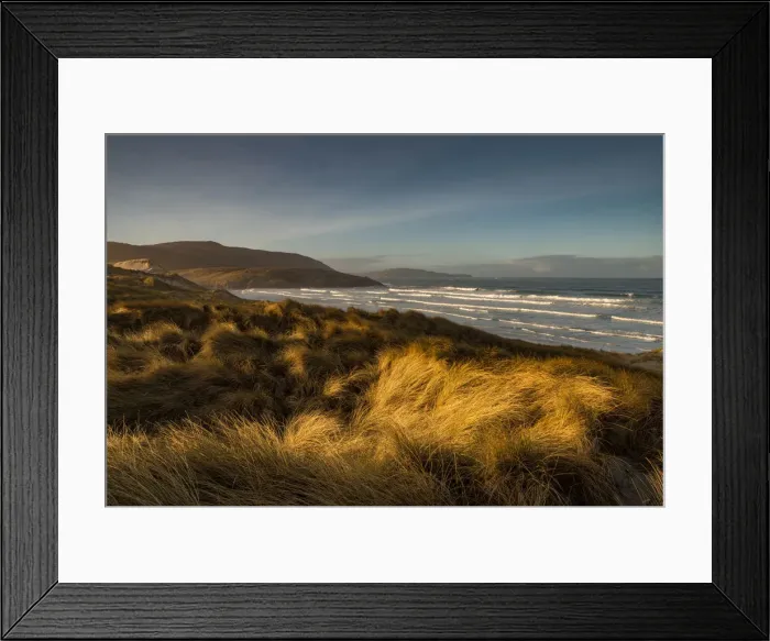 Framed Print : Sunrise at Traigh Eais, looking south, Barra, Outer Hebrides, Scotland, United Kingdom Framed Print : Sunrise at Traigh Eais, looking south, Barra, Outer Hebrides, Scotland, United Kingdom