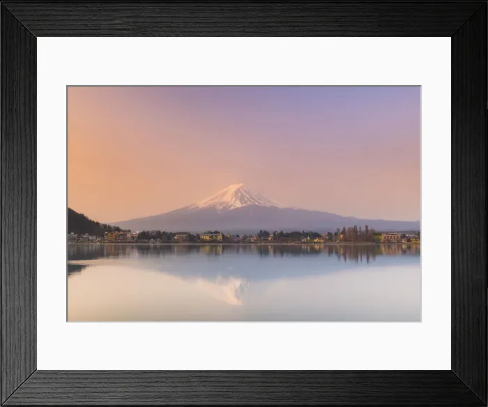 Framed Print : Sunrise over Mount Fuji, UNESCO World Heritage Site, reflected in Lake Kawaguchi, Japan Framed Print : Sunrise over Mount Fuji, UNESCO World Heritage Site, reflected in Lake Kawaguchi, Japan