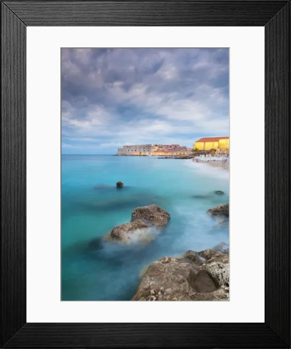 Framed Print : Stormy clouds over Banya Beach, Dubrovnik, Croatia, Europe Framed Print : Stormy clouds over Banya Beach, Dubrovnik, Croatia, Europe