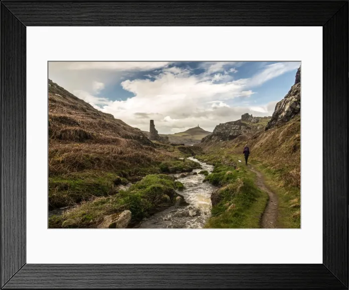 Framed Print : Cape Cornwall, as seen from Kenidjack Valley, Cornwall, England, United Kingdom, Europe Framed Print : Cape Cornwall, as seen from Kenidjack Valley, Cornwall, England, United Kingdom, Europe