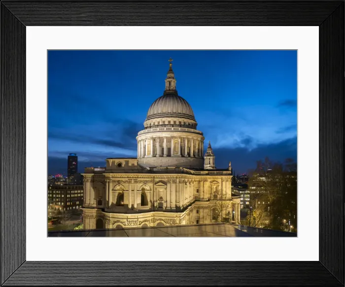Framed Print : St. Pauls Cathedral dusk, London, England, United Kingdom, Europe Framed Print : St. Pauls Cathedral dusk, London, England, United Kingdom, Europe