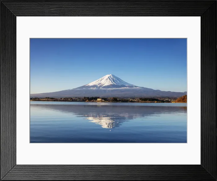 Framed Print : Mount Fuji, 3776m, UNESCO World Heritage Site, and Kawaguchiko lake, Yamanashi Prefecture Framed Print : Mount Fuji, 3776m, UNESCO World Heritage Site, and Kawaguchiko lake, Yamanashi Prefecture