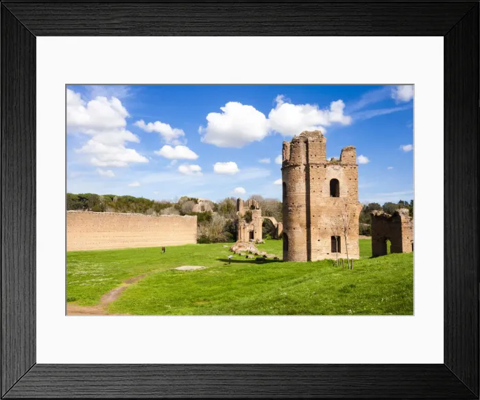 Framed Print : Carceres towers, the circus, Imperial residence of Massenzio, Appian Way, UNESCO World Framed Print : Carceres towers, the circus, Imperial residence of Massenzio, Appian Way, UNESCO World
