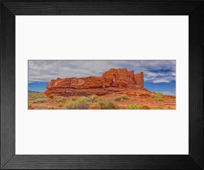 Framed Print : A low angle exterior view of the Wukoki Pueblo at the Wupatki National Monument, Arizona Framed Print : A low angle exterior view of the Wukoki Pueblo at the Wupatki National Monument, Arizona