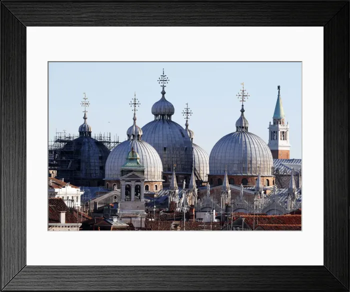 Framed Print : Roof of the Basilica San Marco, an example of Byzantine architecture first built in Framed Print : Roof of the Basilica San Marco, an example of Byzantine architecture first built in