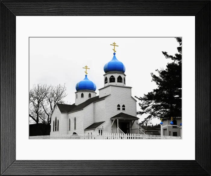 Framed Print : Russian Orthodox Church, Kodiak, Alaska, United States of America, North America Framed Print : Russian Orthodox Church, Kodiak, Alaska, United States of America, North America