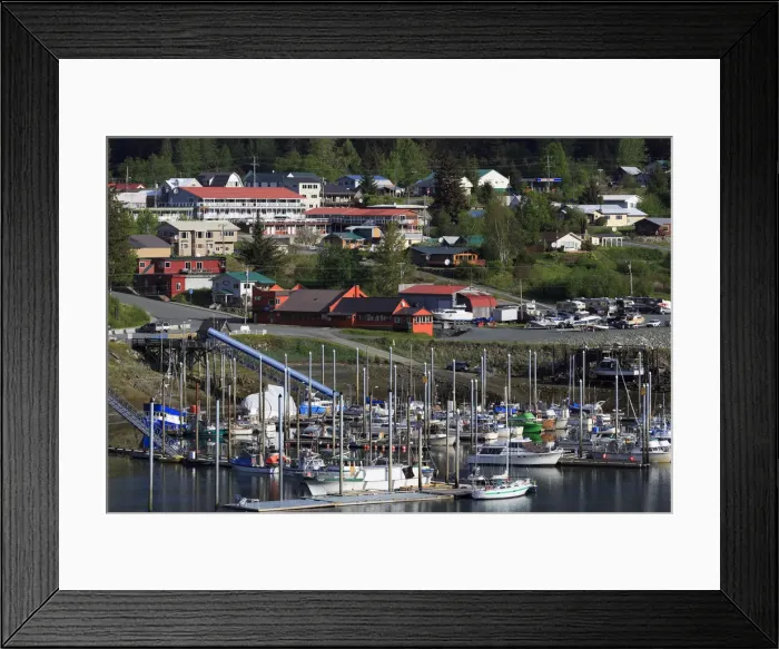 Framed Print : Small Boat Harbor, Haines, Lynn Canal, Alaska, United States of America, North America Framed Print : Small Boat Harbor, Haines, Lynn Canal, Alaska, United States of America, North America