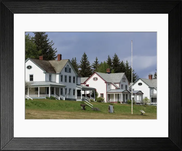Framed Print : Officers Row, Fort Seward, Haines, Lynn Canal, Alaska, United States of America Framed Print : Officers Row, Fort Seward, Haines, Lynn Canal, Alaska, United States of America
