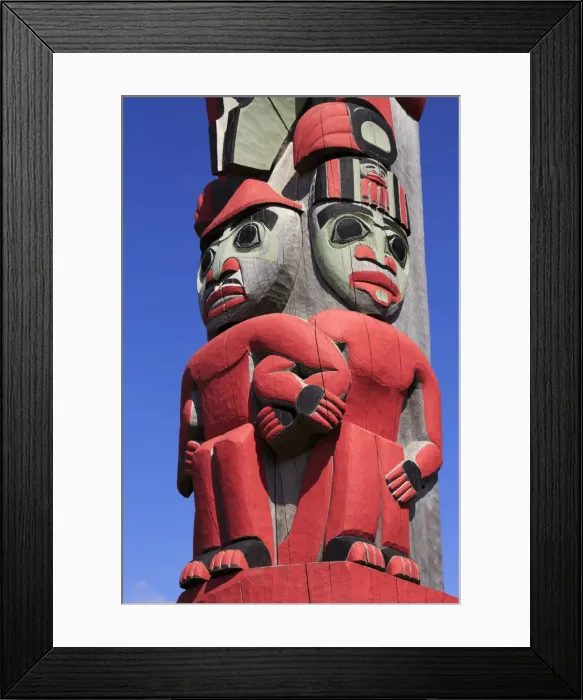 Framed Print : Totem Pole, Sheldon Museum, Haines, Lynn Canal, Alaska, United States of America