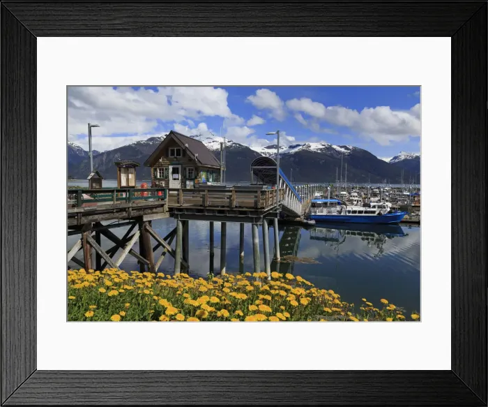 Framed Print : Harbor Masters Office, Small Boat Harbor, Haines, Lynn Canal, Alaska, United States Framed Print : Harbor Masters Office, Small Boat Harbor, Haines, Lynn Canal, Alaska, United States