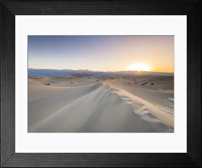 Framed Print : Mesquite flat sand dunes in Death Valley National Park, California, United States Framed Print : Mesquite flat sand dunes in Death Valley National Park, California, United States