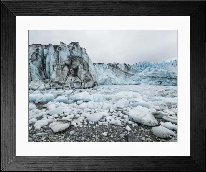 Framed Print : Stranded ice on the low tide in front of Lamplugh Glacier, Glacier Bay National Park Framed Print : Stranded ice on the low tide in front of Lamplugh Glacier, Glacier Bay National Park