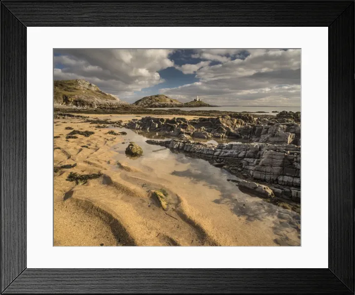 Framed Print : Low tide, Bracelet Bay, Mumbles, Gower, South Wales, United Kingdom, Europe Framed Print : Low tide, Bracelet Bay, Mumbles, Gower, South Wales, United Kingdom, Europe