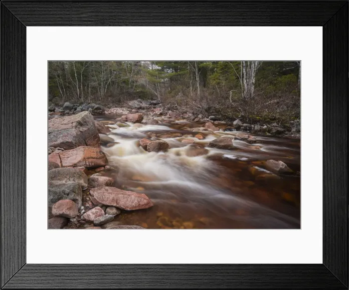 Framed Print : Creek flowing near Mary Ann Falls, Cape Breton Highlands National Park, Nova Scotia Framed Print : Creek flowing near Mary Ann Falls, Cape Breton Highlands National Park, Nova Scotia