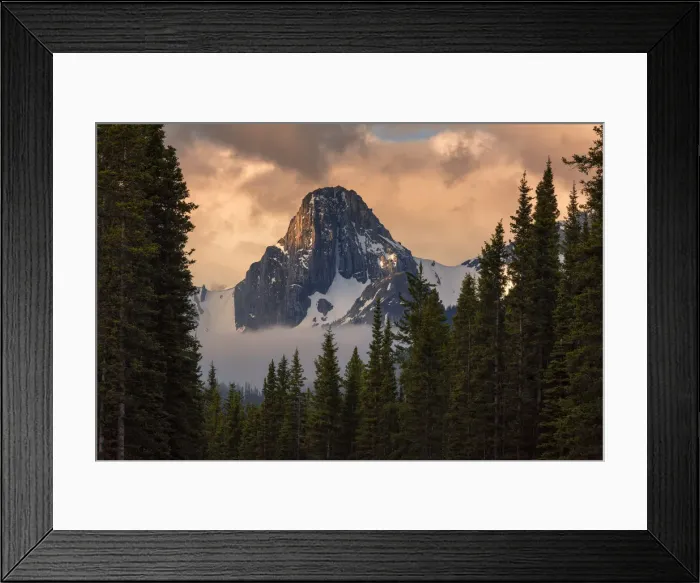 Framed Print : Sunrise on the Tower, Mount Engadine, Spray Valley Provincial Park, Alberta, Canada Framed Print : Sunrise on the Tower, Mount Engadine, Spray Valley Provincial Park, Alberta, Canada