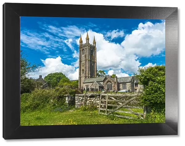 St. Pancras Church, Widecombe in the Moor village, in the Dartmoor National Park, Devon