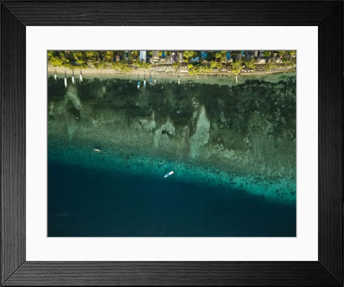 Framed Print : Aerial view of sea, Gili Air, Gili Islands, Lombok Region, Indonesia, Southeast Asia Framed Print : Aerial view of sea, Gili Air, Gili Islands, Lombok Region, Indonesia, Southeast Asia