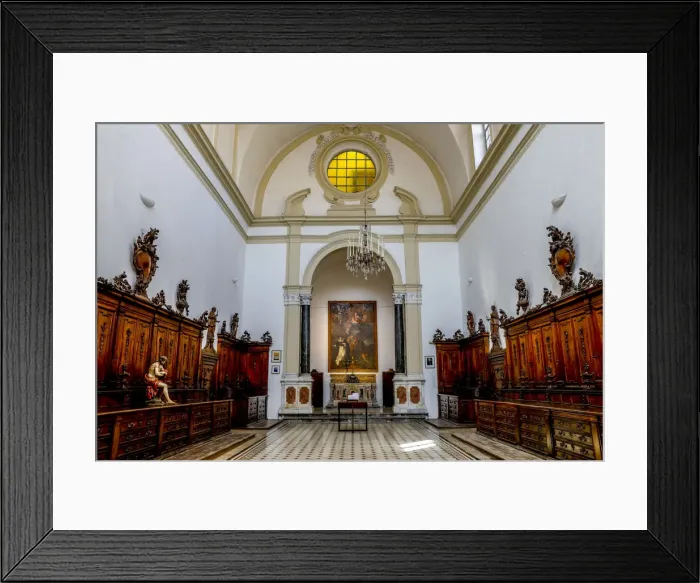 Framed Print : Sacristy built in 1720 by Dominican architect G. B. Ondars, San Domenico Church Sacristy Framed Print : Sacristy built in 1720 by Dominican architect G. B. Ondars, San Domenico Church Sacristy