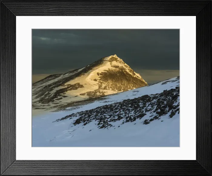 Framed Print : Snow covered mountains in March evening sunlight, Snaefellsnes Peninsula, Iceland Framed Print : Snow covered mountains in March evening sunlight, Snaefellsnes Peninsula, Iceland