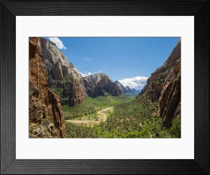 Framed Print : Hikers on the trail to Angels Landing, Zion National Park, Utah, United States of America Framed Print : Hikers on the trail to Angels Landing, Zion National Park, Utah, United States of America