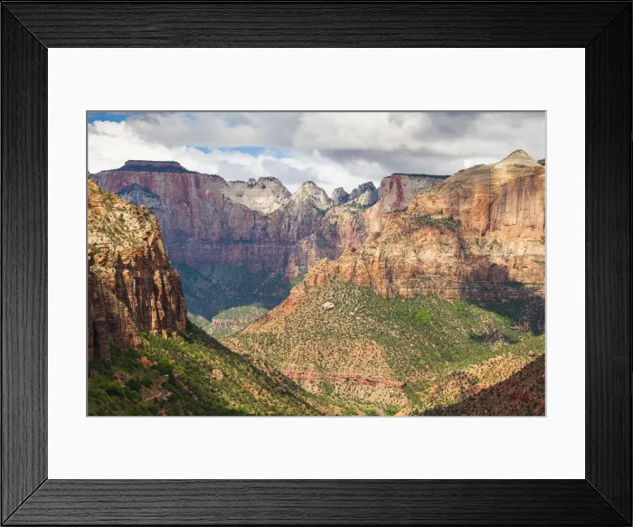 Framed Print : Canyon overlook, Zion National Park, Utah, United States of America, North America Framed Print : Canyon overlook, Zion National Park, Utah, United States of America, North America