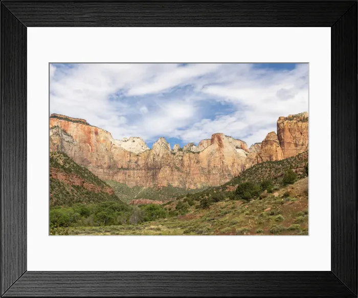 Framed Print : Canyon overlook in Zion National Park, Utah, United States of America, North America