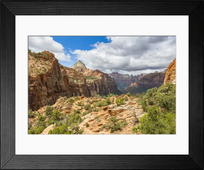 Framed Print : Canyon Overlook, Zion National Park, Utah, United States of America, North America Framed Print : Canyon Overlook, Zion National Park, Utah, United States of America, North America