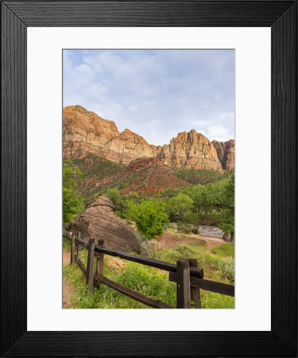 Framed Print : Zion Canyon, Utah, United States of America, North America Framed Print : Zion Canyon, Utah, United States of America, North America