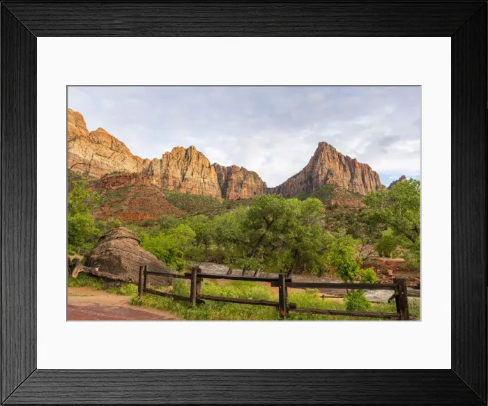 Framed Print : Zion Canyon, Utah, United States of America, North America Framed Print : Zion Canyon, Utah, United States of America, North America