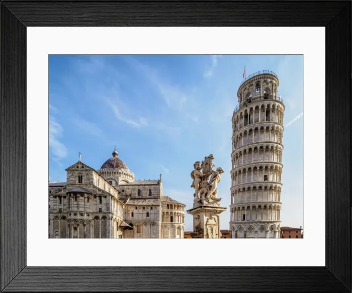 Framed Print : Cathedral and Leaning Tower, Piazza dei Miracoli, UNESCO World Heritage Site, Pisa Framed Print : Cathedral and Leaning Tower, Piazza dei Miracoli, UNESCO World Heritage Site, Pisa