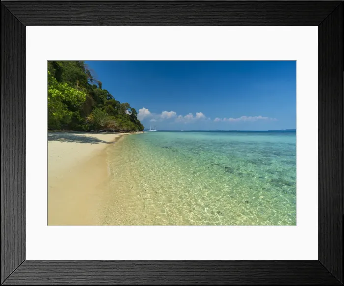 Framed Print : Ko Kradan tropical beach, Thailand, Southeast Asia, Asia Framed Print : Ko Kradan tropical beach, Thailand, Southeast Asia, Asia