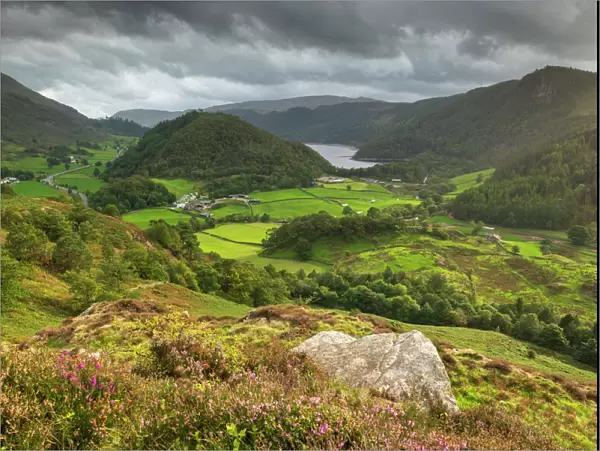 View south to Thirlmere from Wren Crag, Lake District National Park, UNESCO World