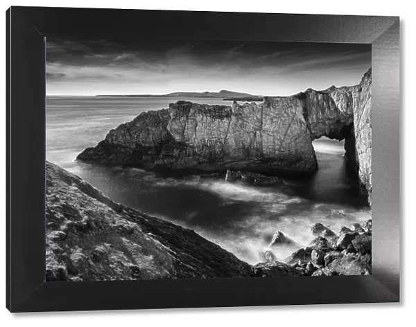 The White Arch at Rhoscolyn on the Isle of Anglesey, North Wales, United Kingdom, Europe