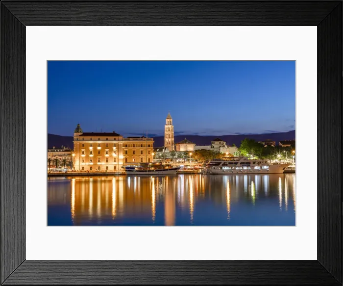 Framed Print : Split Harbour with Cathedral of Saint Domnius, Split, Dalmatian Coast, Croatia, Europe Framed Print : Split Harbour with Cathedral of Saint Domnius, Split, Dalmatian Coast, Croatia, Europe