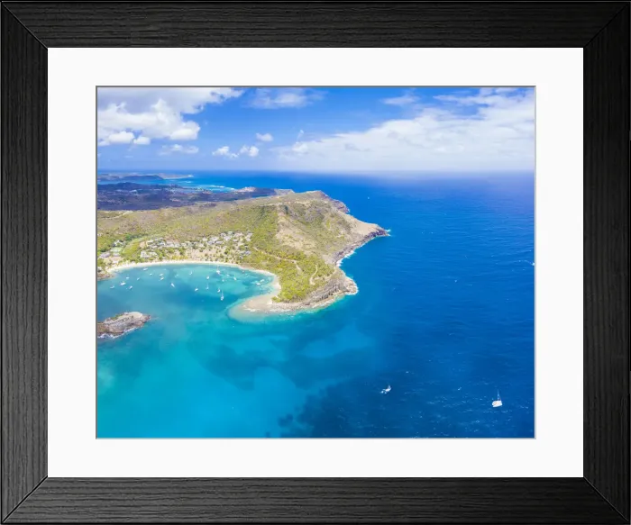 Framed Print : Aerial panoramic by drone of Galleon Beach and Pillar of Hercules limestone cliffs Framed Print : Aerial panoramic by drone of Galleon Beach and Pillar of Hercules limestone cliffs