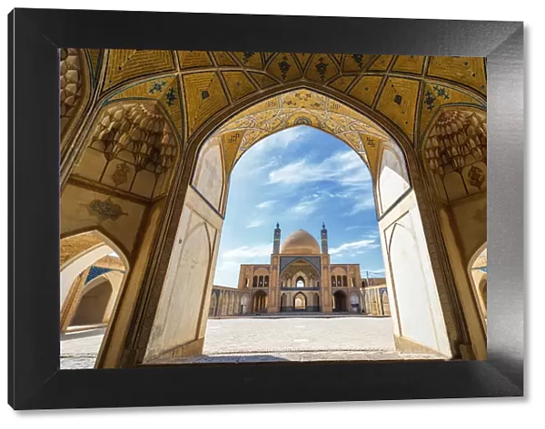 Agha Bozorg Mosque, Inner Courtyard, Kashan, Isfahan Province, Islamic Republic of Iran