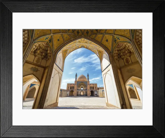 Framed Print : Agha Bozorg Mosque, Inner Courtyard, Kashan, Isfahan Province, Islamic Republic of Iran Framed Print : Agha Bozorg Mosque, Inner Courtyard, Kashan, Isfahan Province, Islamic Republic of Iran