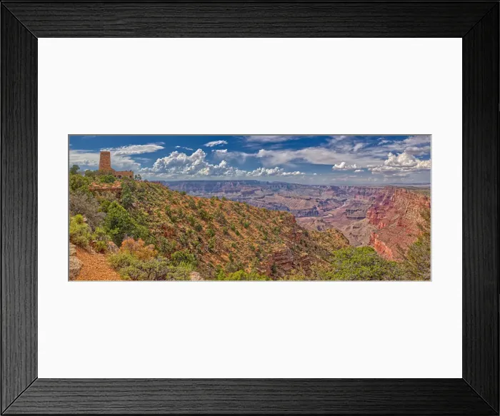 Framed Print : View of the Grand Canyon east of the historic Watch Tower, managed by the National