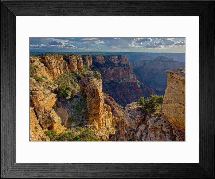 Framed Print : Pillars of rock standing just away from the cliff of the Grand Canyon south of Zuni Framed Print : Pillars of rock standing just away from the cliff of the Grand Canyon south of Zuni